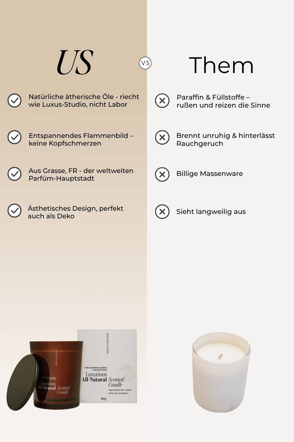 Luxurious All-Natural Scented Candle
